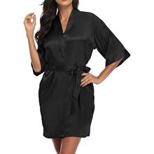 I 32527 Satin Kimono Robe ˿˯�� ����ѷ����ͨŷ���羳��