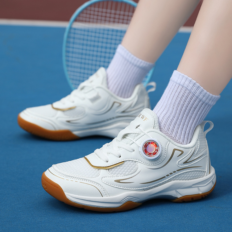 Cross-Border Children's Professional Badminton Shoes Swivel Buckle Boys' Tennis Shoes Girls' Non-Slip Lightweight Training Sports Shoes Cross-Border Children's Professional Badminton Shoes Swivel Buckle Boys' Tennis Shoes Girls' Non-Slip Lightweight Training Sports Shoes