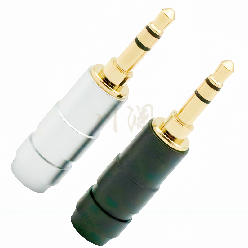 All copper pin 3.5mm three-section plug 3.5 stereo earphone plug hifi audio recording line 3-section plug