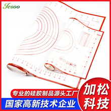 厂家定制大号方形加厚欧美玻纤不粘耐高温厨房烘焙硅胶揉面垫