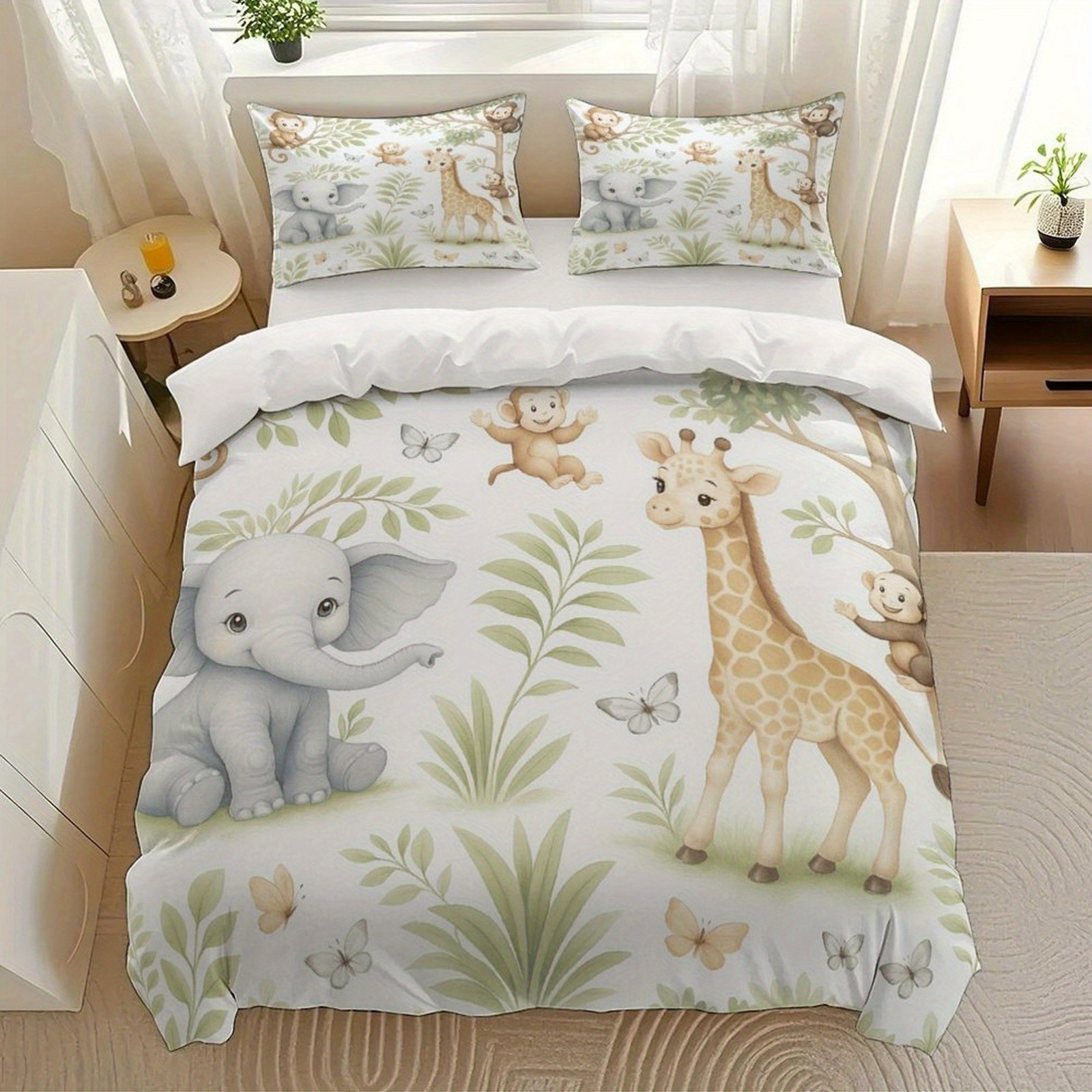 Textil doméstico transfronterizo molienda impresión digital elefante primer plano quilt kit fuente fábrica llevar a cabo tem / JIT