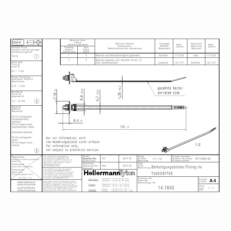 HellermannTyton������̫ͨ1��ʽ����������T50SOSFT6E 157-00138