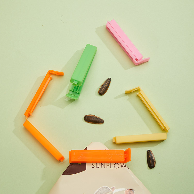 Clip de sellado de plástico, clip de té, bolsa de bocadillos para la conservación de alimentos, clip de sellado a prueba de humedad, los fabricantes de regalos pueden establecer el logotipo