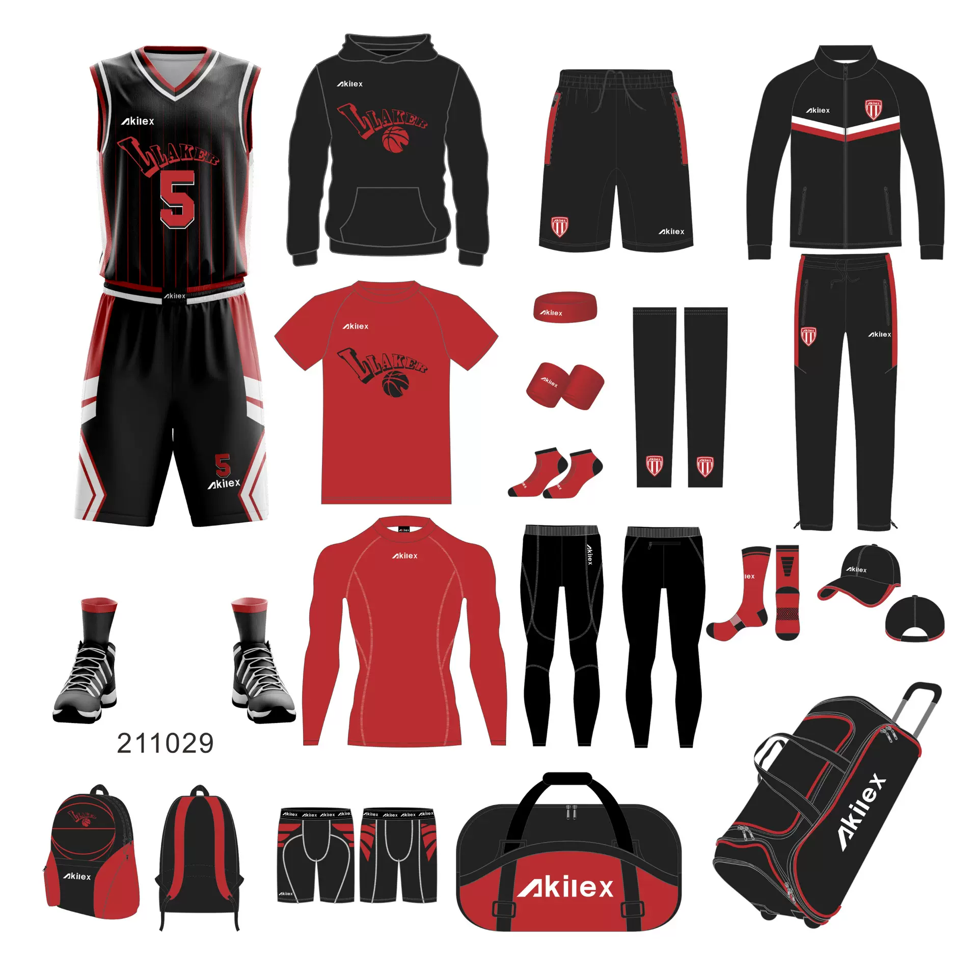 AKILEX篮球服定制套装新款夏季透气比赛背心速干训练队服定制团购