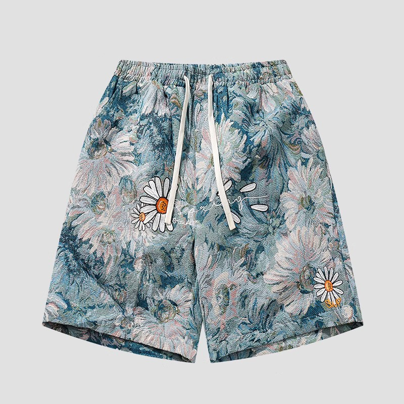 Beach pants W166-blue