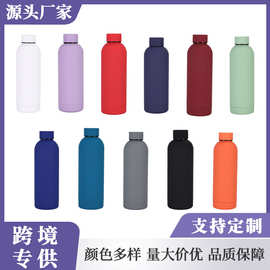现货跨境保温304真空不锈钢小口瓶大容量运动水瓶户外便携保温杯