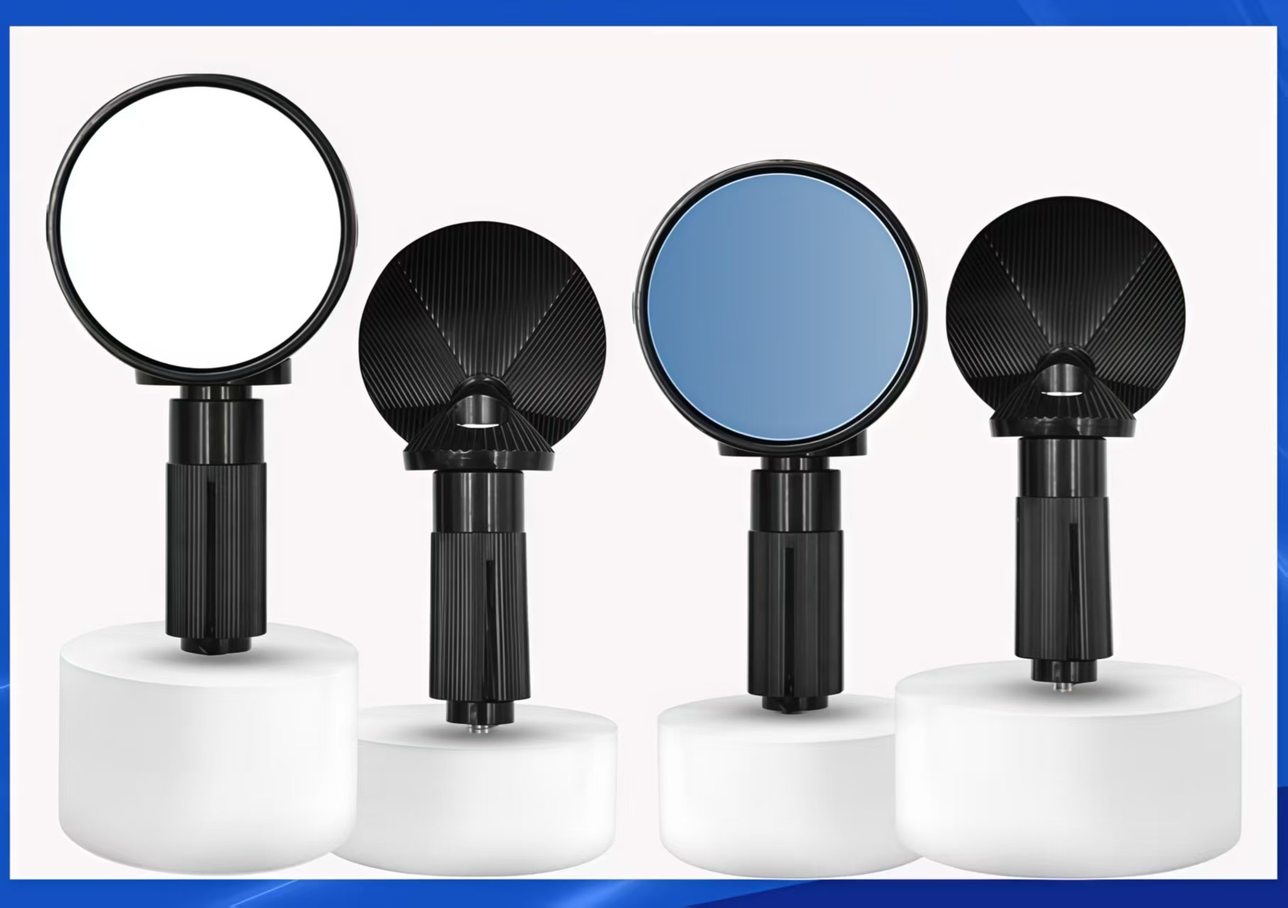 New Motorcycle Electric Vehicle Modification Accessories Aluminum Alloy Mini Handlebar Plug Small Round Rearview Mirror Handlebar Mirror