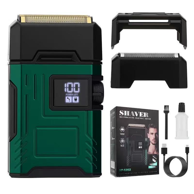 New Mecha Style Electric Shaver, Ultra-Clean Bald Head Shaving Tool, Beard Razor, Cross-Border Shaver, Bald Head Machine