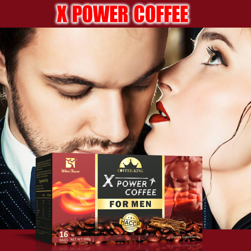 Export foreign trade kidney power coffee in stock X power man energy instant coffee