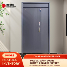 JY1103款子母 门多全甲级门宿舍门公寓入户防盗门现货防盗入户隔