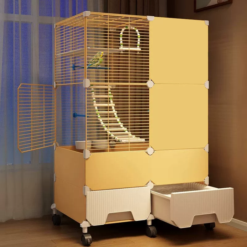 Птичья клетка попугай клетка домашняя большая тигровая шкура Сюаньфэн пион Mix новая роскошная вилла с ящиком для размножения