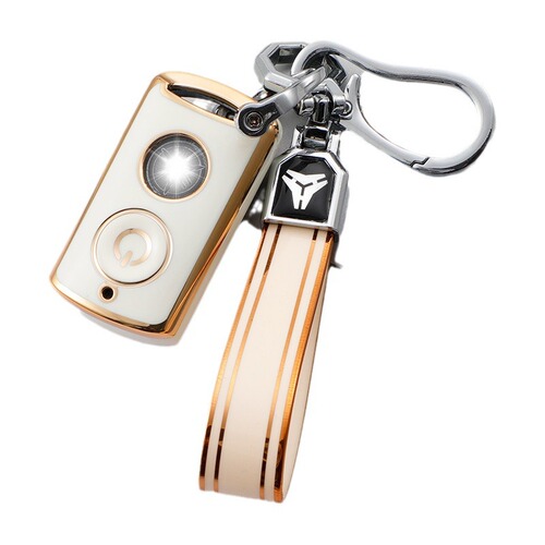 Applicable to Yamaha Motorcycle Key Case NVX155 QBIX AEROX Gold Edge Key Protection Shell