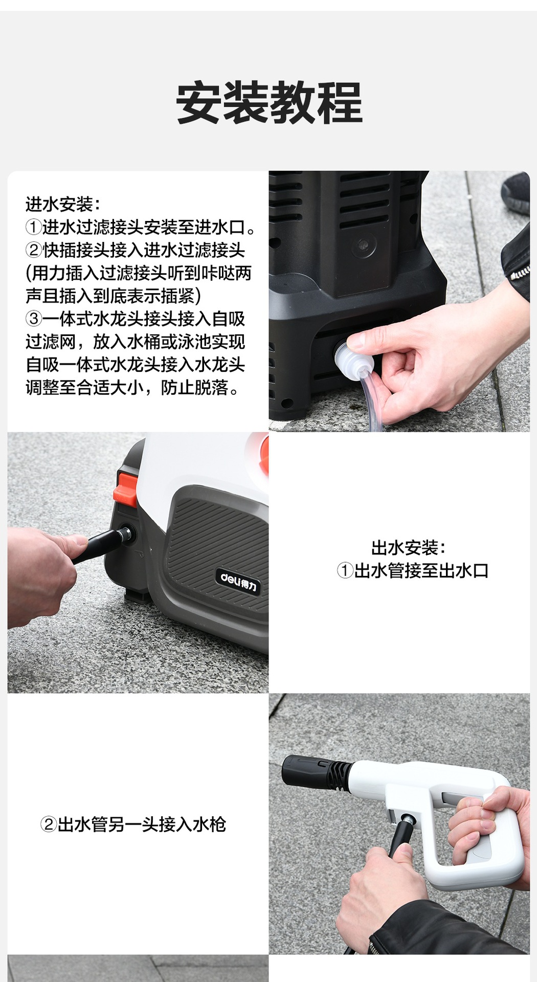 Powerful High-Pressure Car Washer for Home Use, Portable Water Gun, High-Power Car Cleaning Tool