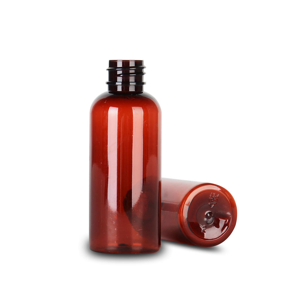 Botella de spray de pet al por mayor, té marrón, niebla fina marrón, subpaquete pequeño, botella vacía de plástico portátil, regadera pequeña, botella que evita la luz