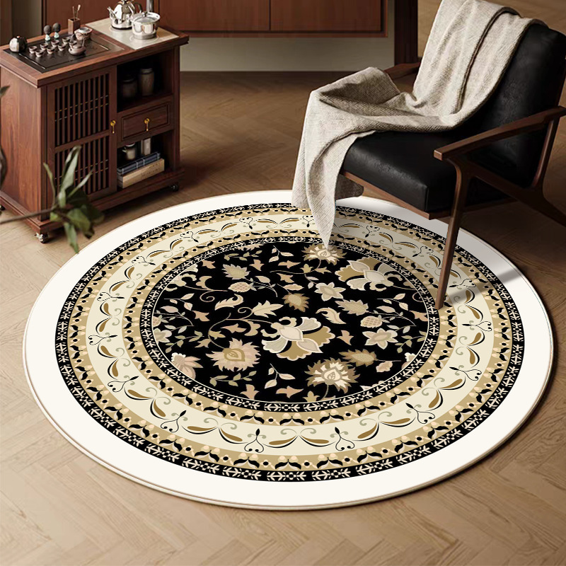 Alfombra de cachemira retro transfronteriza sala de estar sofá mantas de mesa de té mantas domésticas resistentes a la suciedad y al desgaste mantas de cama de dormitorio