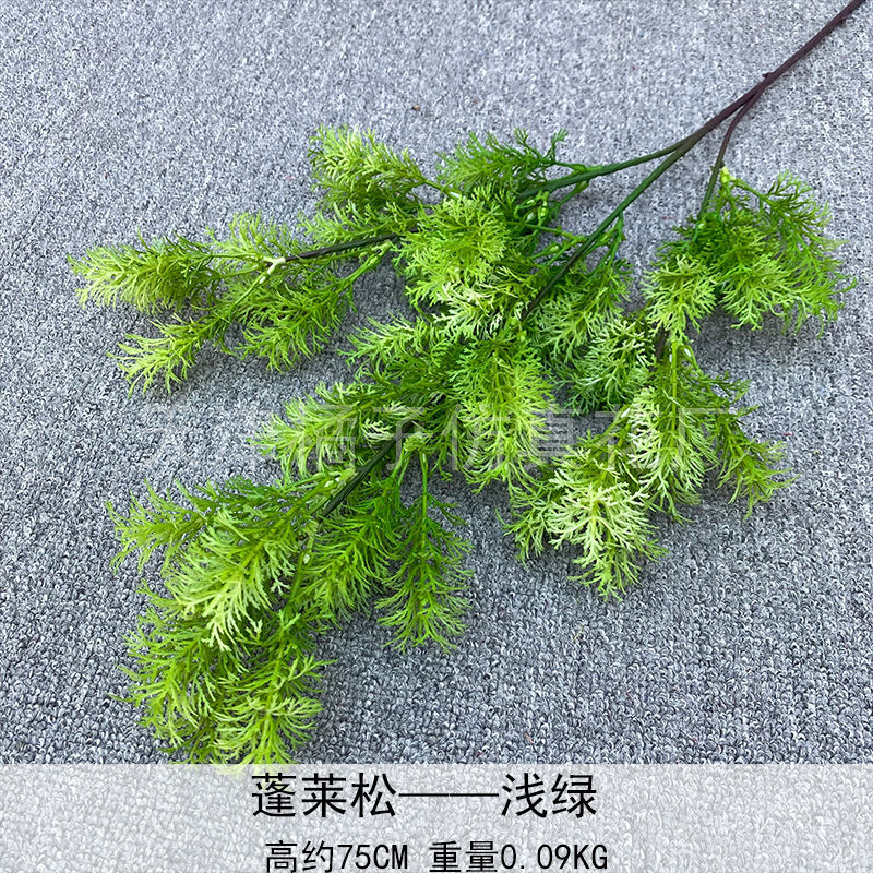 Flores de boda de alta calidad de flores de madera verde de bambú y lirio de pino masson de alta calidad