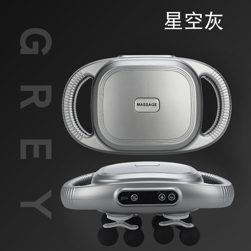 Masajeador multipropósito profesional para relajación profunda de los músculos lumbares y dorsales con pistola fascial transfronteriza de 12 cabezas