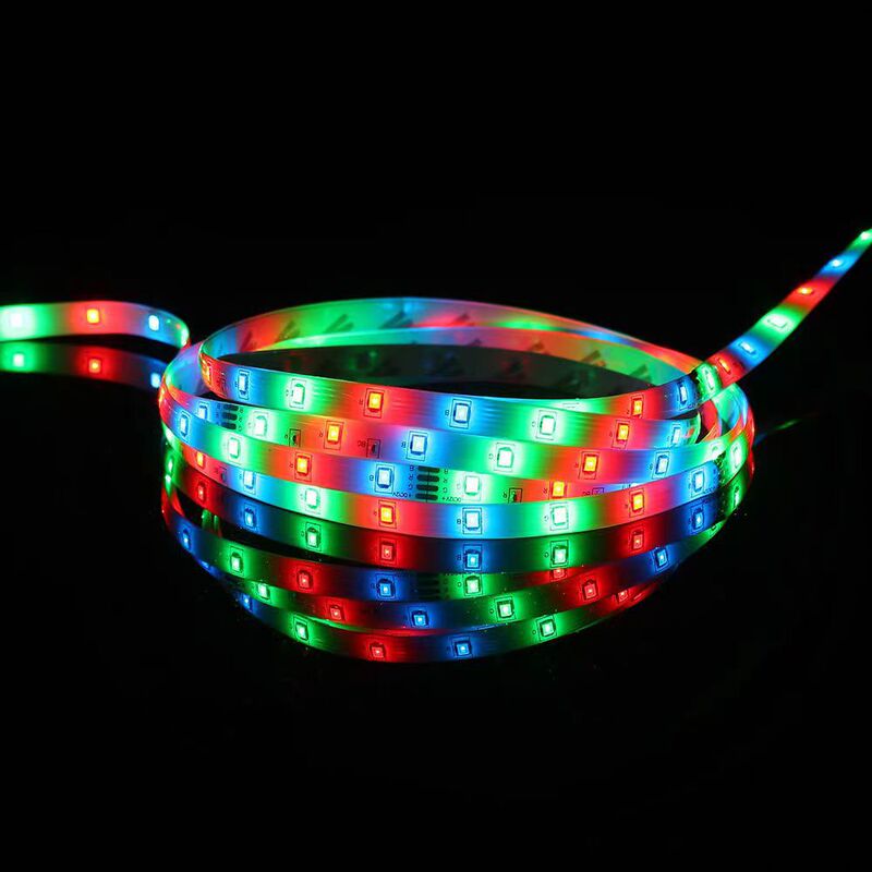 LEDランプは自己接着2835RGB24キー付き赤外線リモコンクロスボーダー爆発ledランプは12V七彩変光5メートルを持っている|undefined