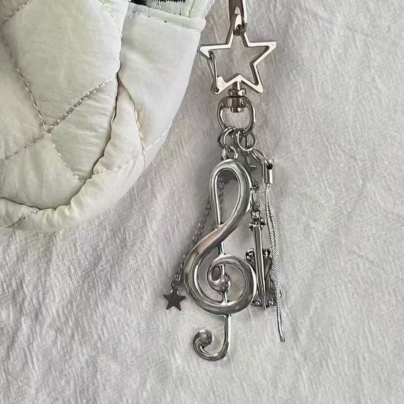 [Lucky Star Melody] Musical Element Mobile Phone Chain Pendant Guben Chain Card Album Keychain Star Hanging Chain