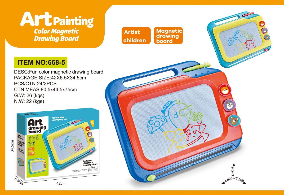 Puzzle infantil transfronterizo magnético tablero de dibujo de color borrable tablero de graffiti magnético de color escritura tablero de aprendizaje juguete
