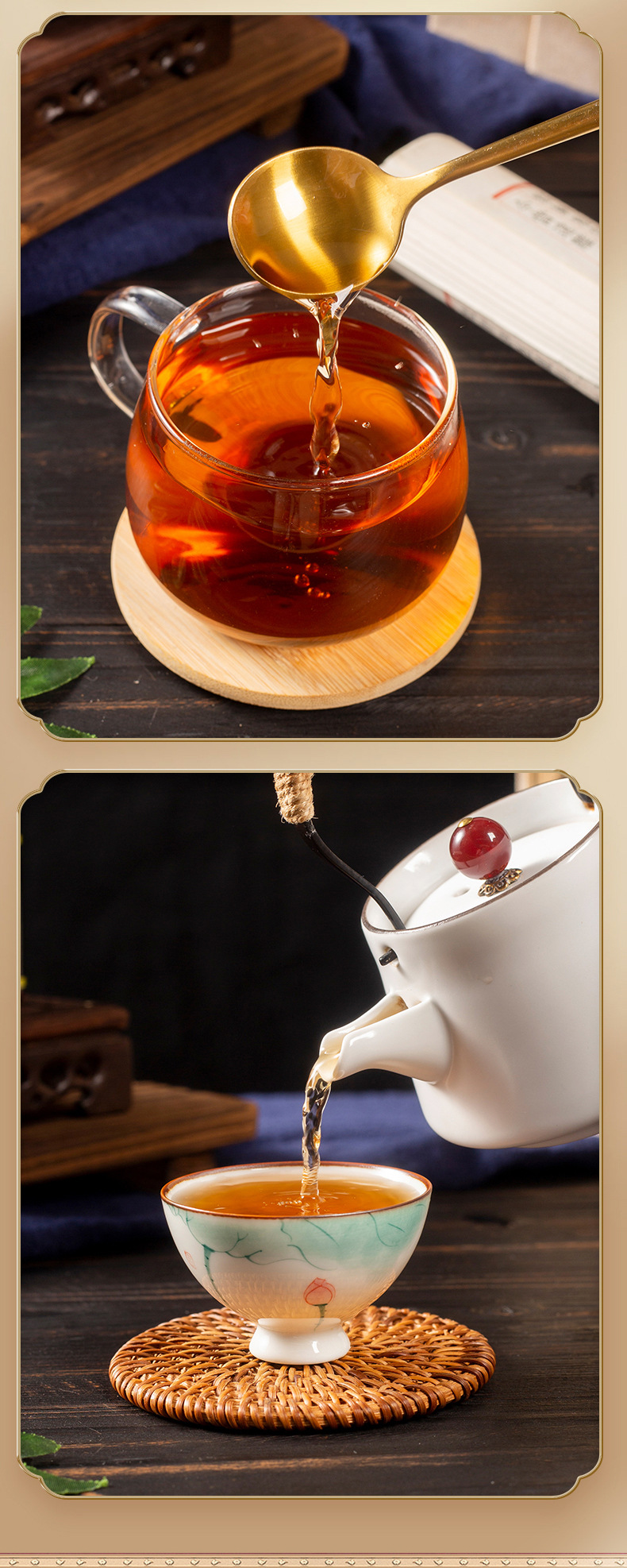 Eucommia Male Flower Paste (Du Zhong Xiong Hua Gao) — Traditional Herbal Paste with Goji, Mulberry & Rose in use
