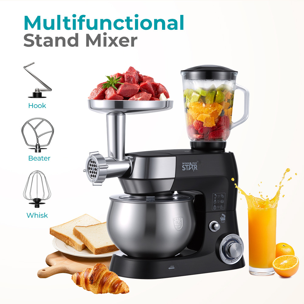 Winning star crossover hogar 5L mezcla de fideos mezclados máquina de chef multifuncional Stand Mixer