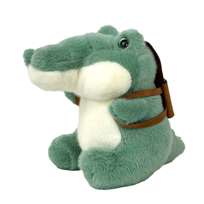 Muñecas de cocodrilo de tres colores muñecas de monstruos muñecas de dientes extrañas muñecas de peluche de 8 pulgadas monstruos fábrica de juguetes de peluche al por mayor