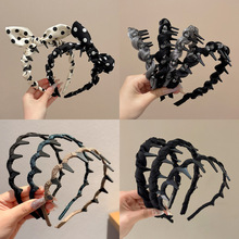 不勒头日常外戴头箍专用女发饰带齿发箍女蓬松外出百搭显脸小发卡