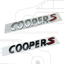 COOPER车标适用于迷你改装COOPERS字母车尾箱贴标 MINI装饰车身贴