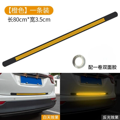 Qapı və bamper qoruyucu zolaqlar Reflective Anti-Rear Collision Warning - orange-anti-collision-reflective-strip-8035cm