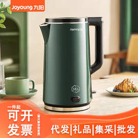 复古绿九.阳电热水壶SUS316L无缝内胆2L大容量开水煲K20FD-W530有