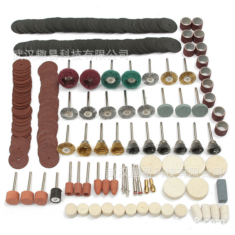 347件套电磨工具套装旋转工具附件套装 - 适用于研磨、打磨、抛光