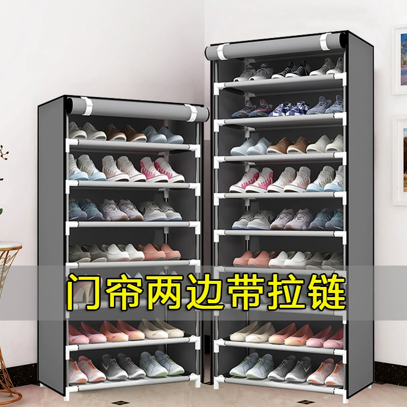 Простой обувной шкаф Многослойное сочетание пыли доказательство обуви стойку бытовой экономичный пространство-экономия общежития двери обувной шкаф хранения и отделки