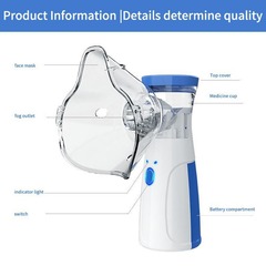 跨境源头工厂现货手持雾化器，超声波家用雾化机nebulizer儿童爆