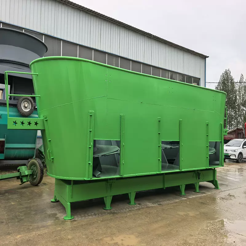 秸秆饲草加工全套设备36立方立式拌料TMR机牛羊饲料搅拌机