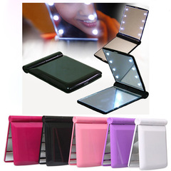 Portable LED Makeup Mirror, Gift-Sized Mini Folding Mirror for Women