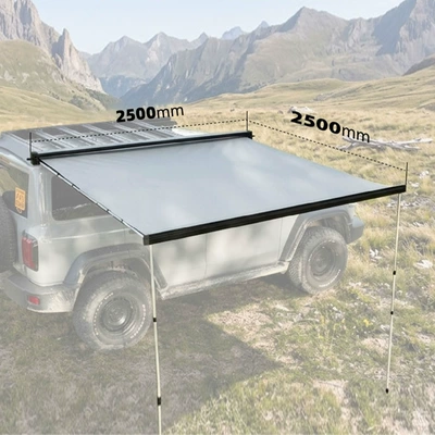 Car Side Tent Canopy Avtomobil yan çətirləri - aluminum-alloy-shell-automatic-rebound-2525m-car-side-canopy