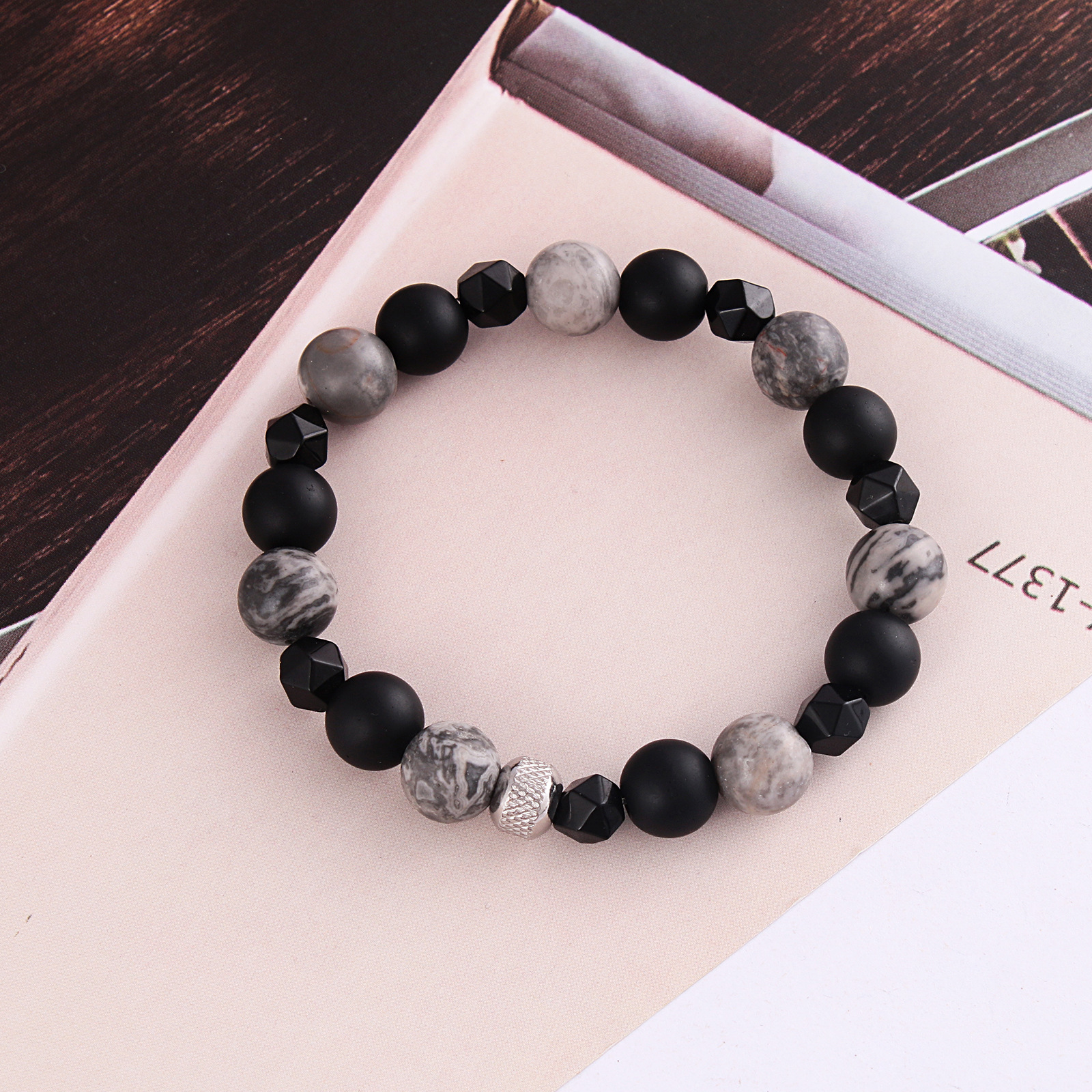Simple Style Geometric natural stone Bracelets 1 Piece