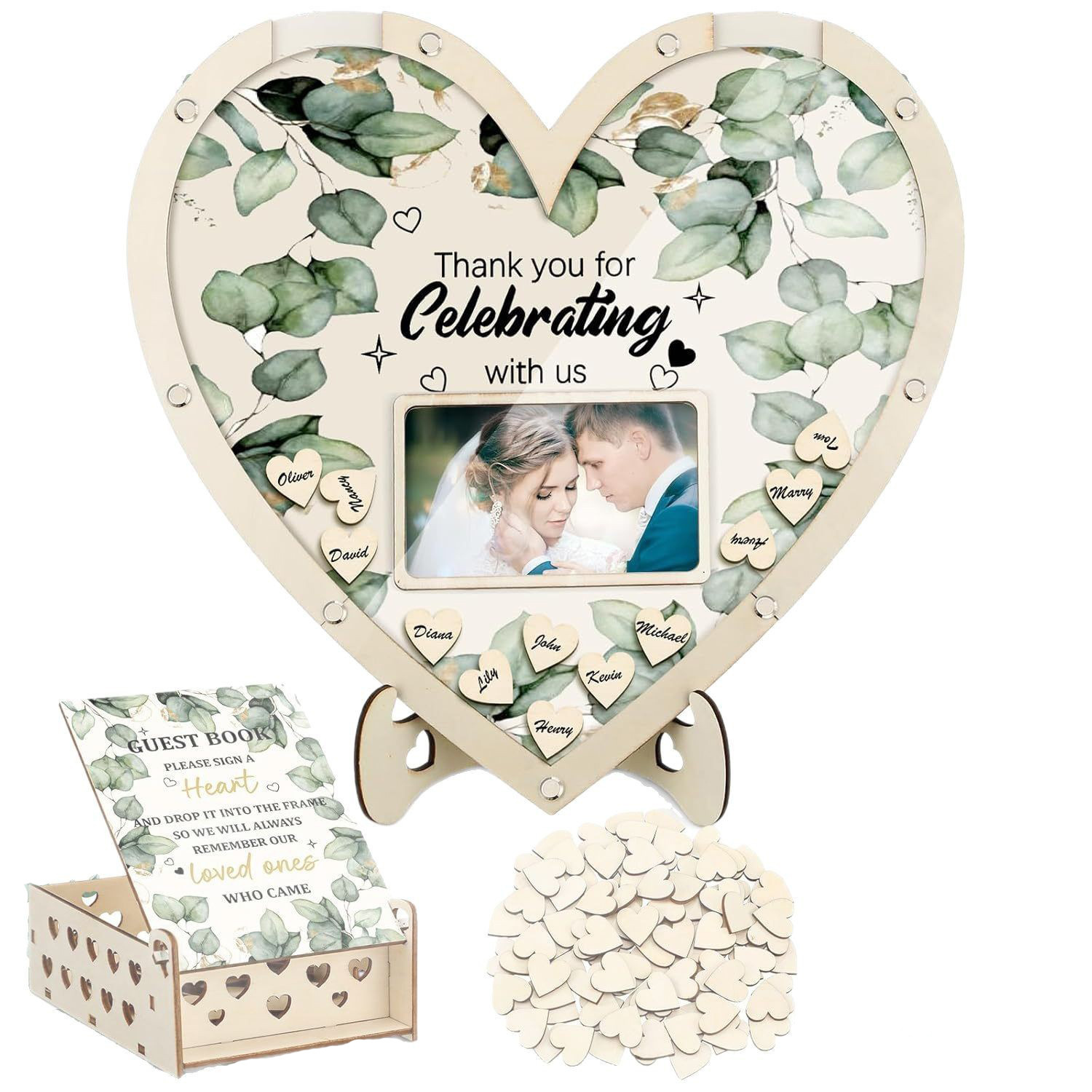 사랑의 방명록 세트(펜은 포함되어 있지 않습니다)