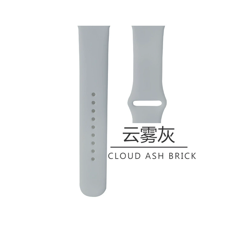 Silicone watch strap (Apple compatible), generations 1–9/SE, standard & extended, multiple colors