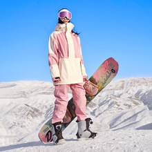 雪怡派新款滑雪服男女套装防水防风透气保暖单板双板抓绒滑雪衣裤