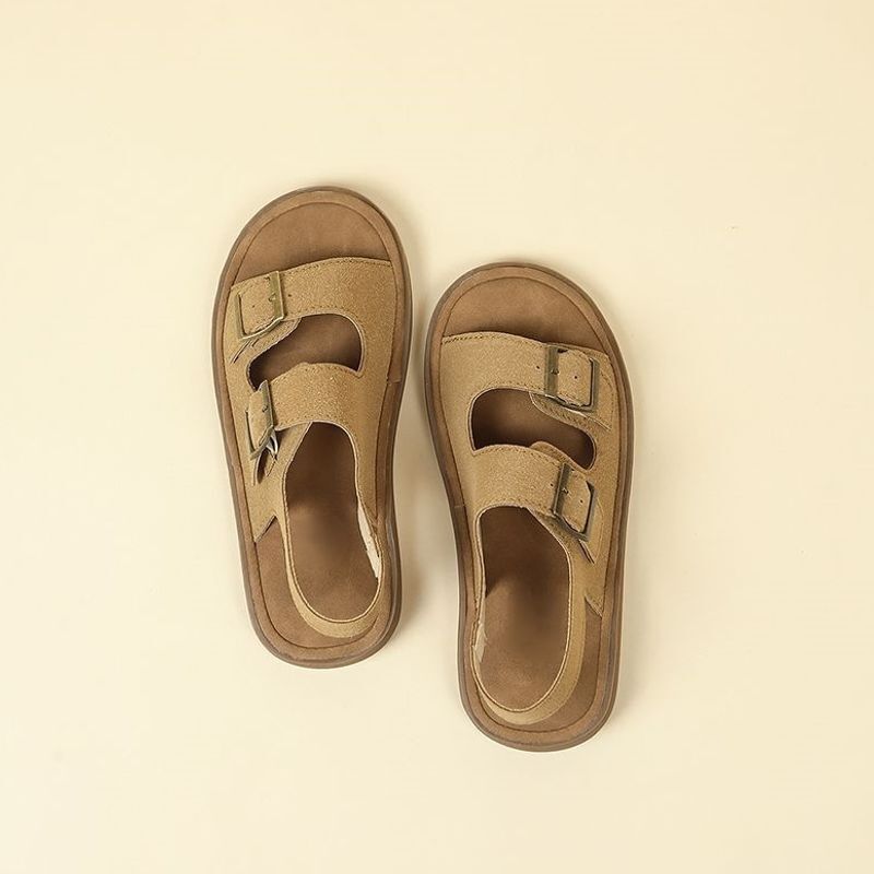Forest-Style Birkenstock Sandals for Women, New Summer Model, Versatile with Skirts, Non-Slip, Soft Flat Sole, One-Strap Roman Beach Sandals Forest-Style Birkenstock Sandals for Women, New Summer Model, Versatile with Skirts, Non-Slip, Soft Flat Sole, One-Strap Roman Beach Sandals