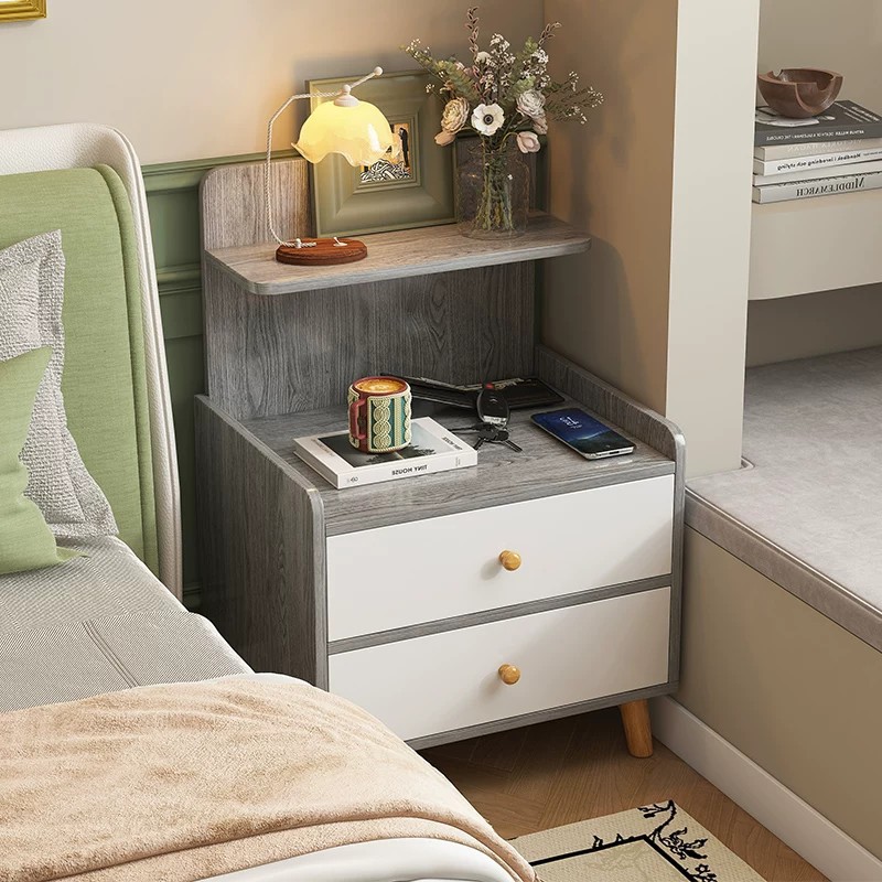 Bedside Storage Cabinet, Small Household Bedroom Bedside Cabinet, Long Simple Bedside Cabinet, Storage Integrated Bedside Cabinet