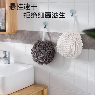 Quick drying Handball Chenille Northern Europe lovely fresh kitchen thickening Handkerchief Shower Room Quick drying clean Hanging type towel