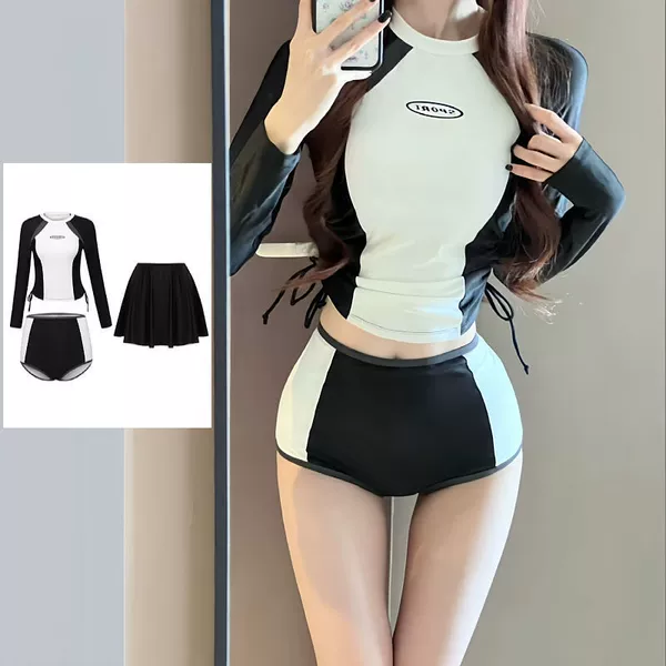 53296 Black and white [with skirt]