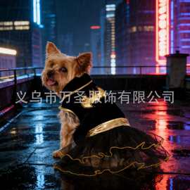 跨境万圣节蝙蝠女侠蓬蓬裙宠物狗狗服装