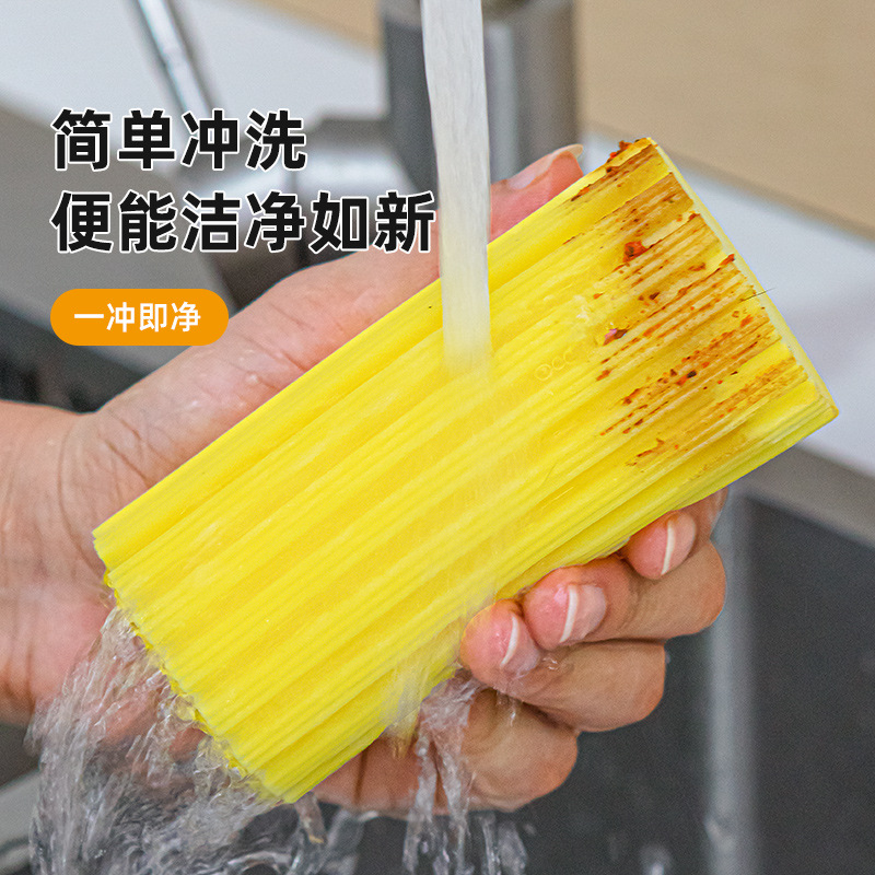 Esponja absorbente, limpieza de platos de cocina, limpieza de esponja, toallita fuerte para eliminar las manchas, toallita de vidrio para uso doméstico sin pérdida de cabello