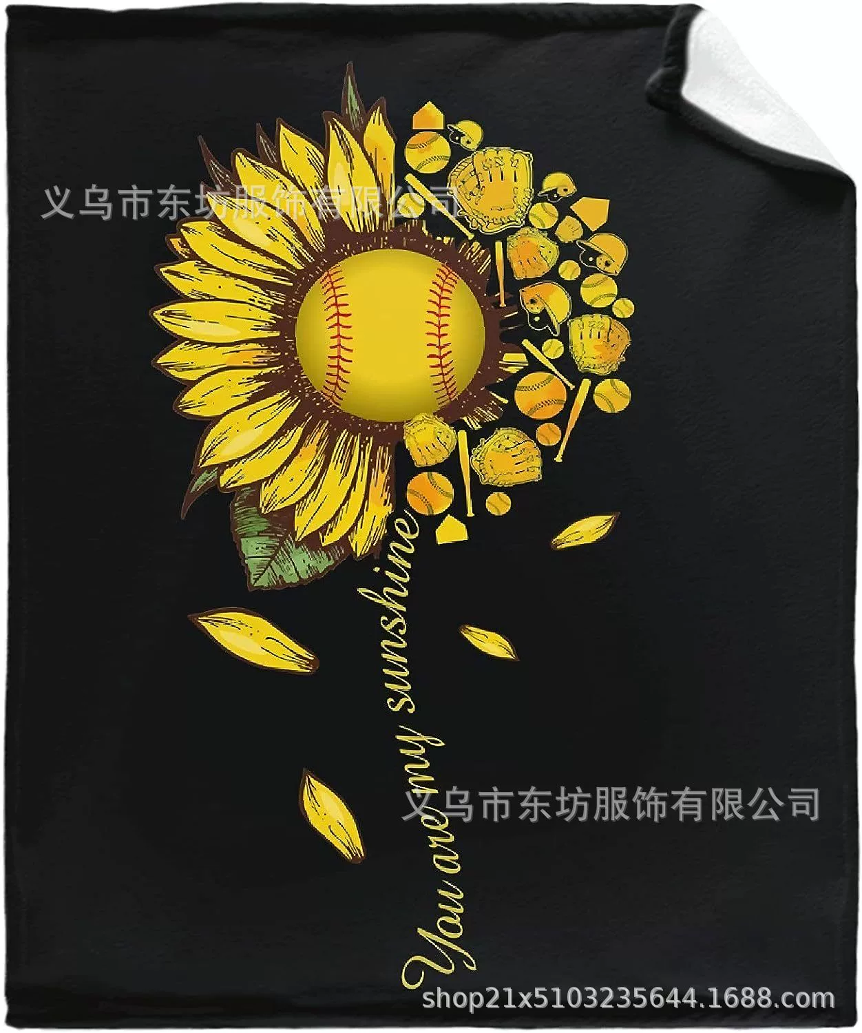 Софтбольное одеяло с подсолнухом, высококачественное легкое фланелевое одеяло