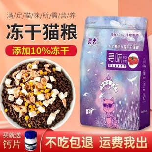 Cat Food Manufacturer Wholesale Universal Nutritious Cat Staple Food 2.5kg Kittens and Adult Cats Large Bag Pet Freeze-Dried Cat Food