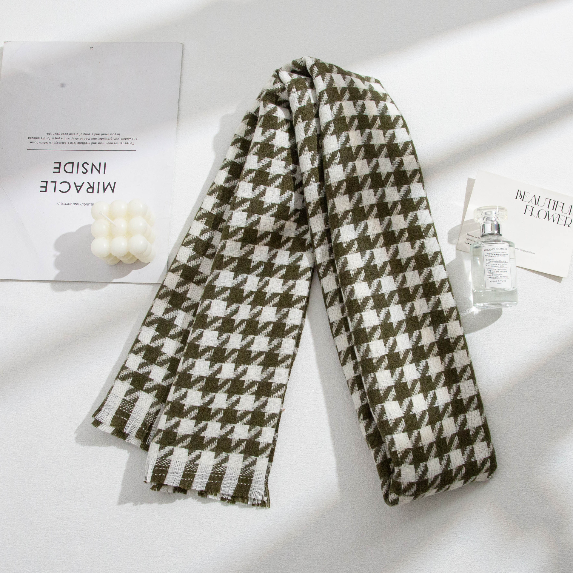 2025 nuevo bufandas de lana de Meirad mujeres otoño invierno estilo coreano de malla universal chaleco pareja buñuelo hombre caliente